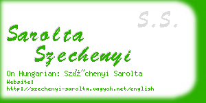 sarolta szechenyi business card